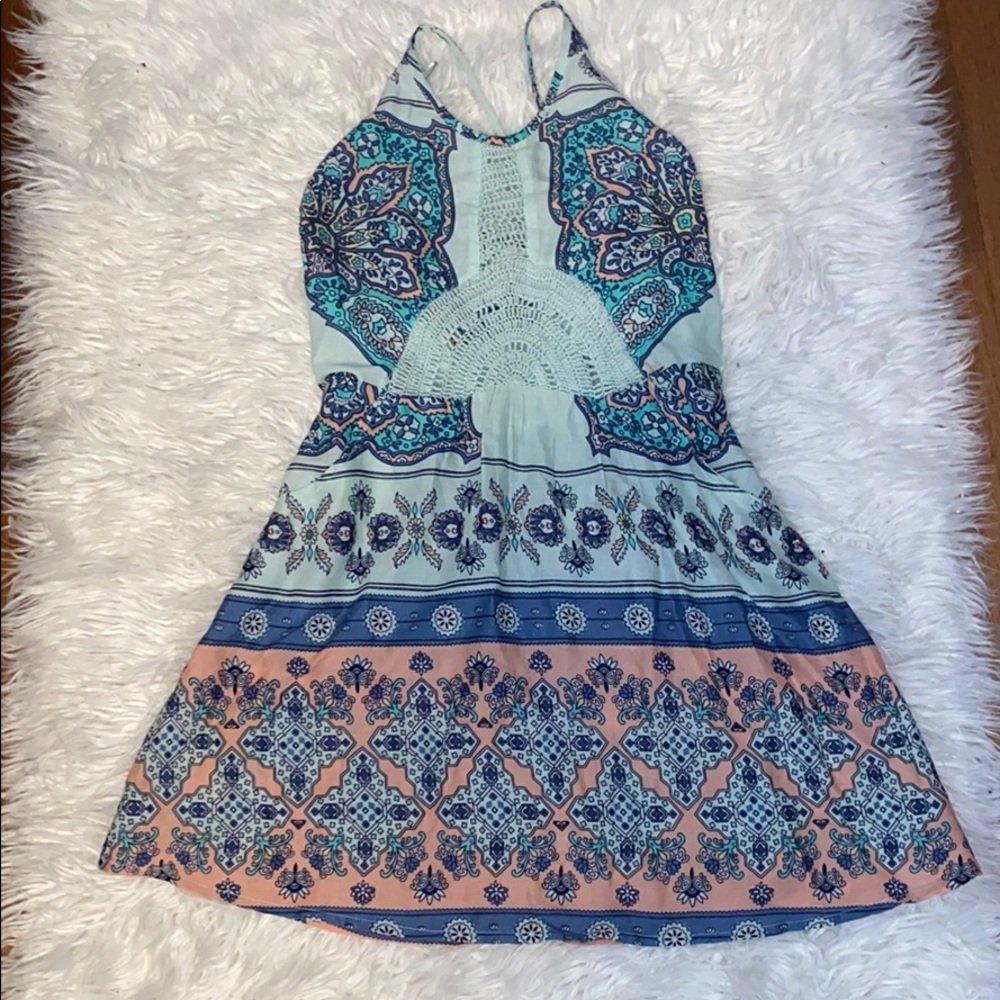 Patterned Roxy Beachy Dress Size Medium